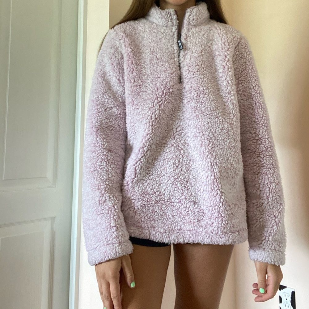 light pink sherpa jacket